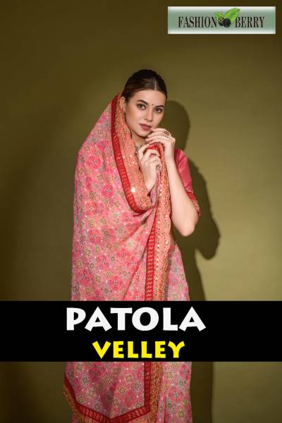 PATOLA VELLEY BY FASHION BERRY   NEW SUPERB SAREESPRINTED SAREE WHOLESALER IN SURAT